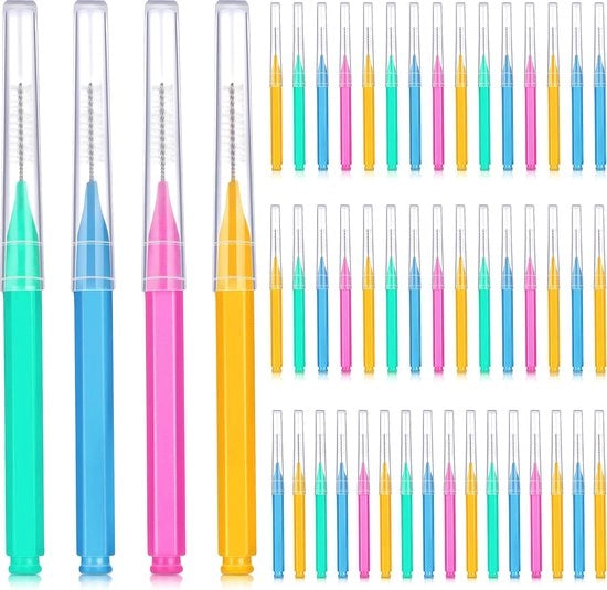 Set di Spazzole Interdentali e Spazzolini da Denti - 50 Pezzi per Igiene Orale