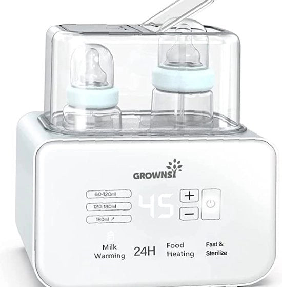 Flessenverwarmer per Bambino, Sterilisatore per Biberon - 6-in-1 Rapido, Alimentazione per Bambini e Disgelificazione, Flessenverwarmer BPA libera, Alimentazione per Bambini con Display LCD