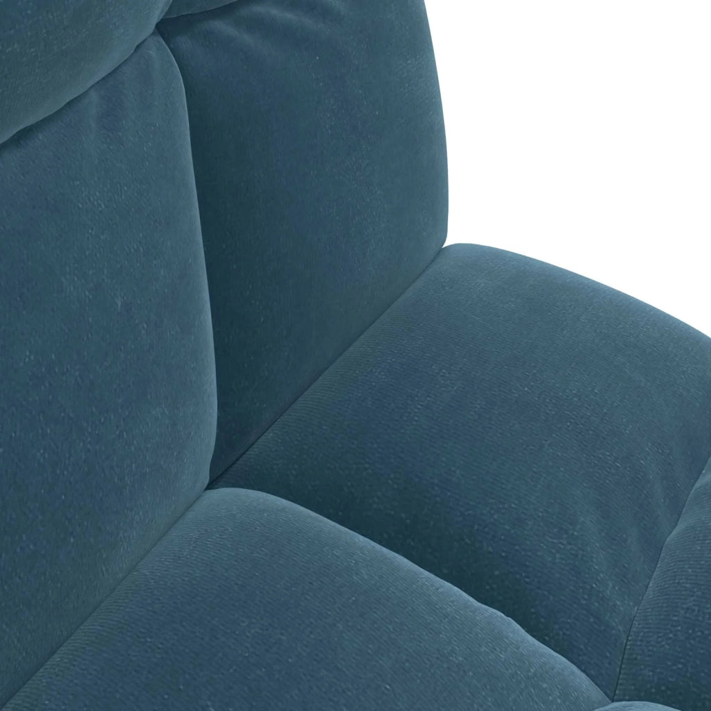Sedia da Pavimento Blu 50 x 61 x 57 cm Velluto 42028157