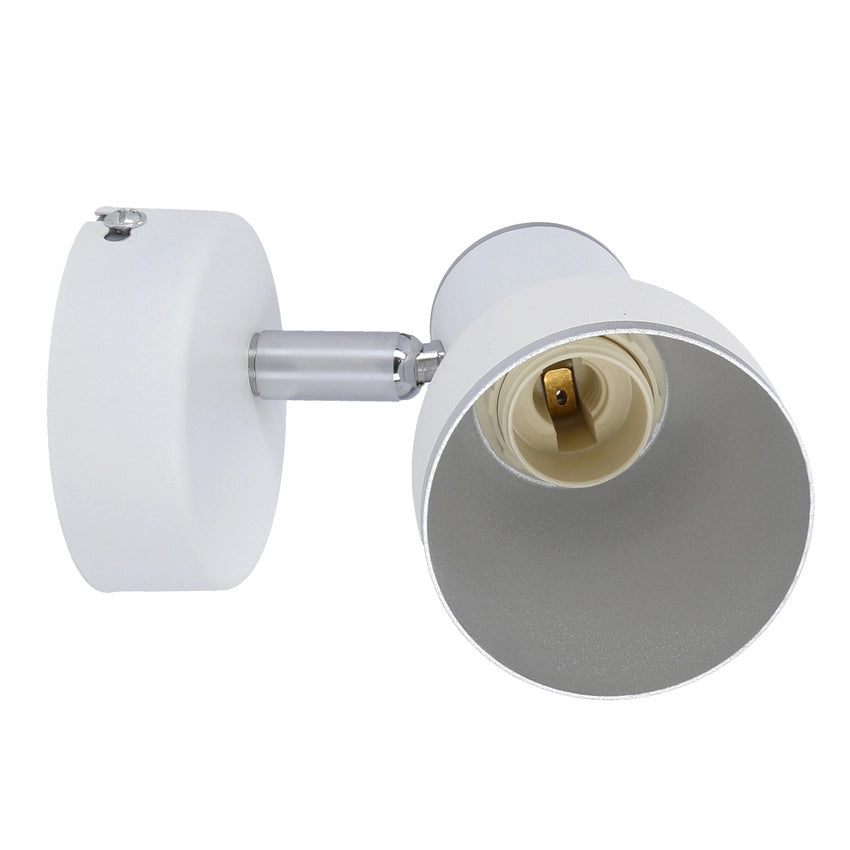 Applique orientabile Candellux FIDO 91-63366 bianco/cromo 1xE14