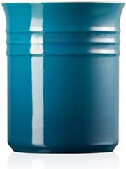 Pentola per utensili - Contenitore per accessori cucina - 12,5 x 12,5 x 14,8 cm - Profonda blu-verde
