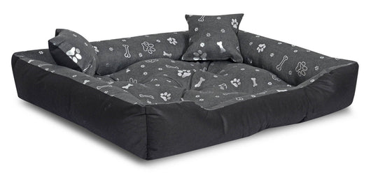 AIO FACTORY 130x105 cm Letto per cani impermeabile Silver Bones