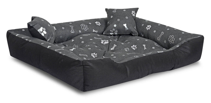 AIO FACTORY 130x105 cm Letto per cani impermeabile Silver Bones