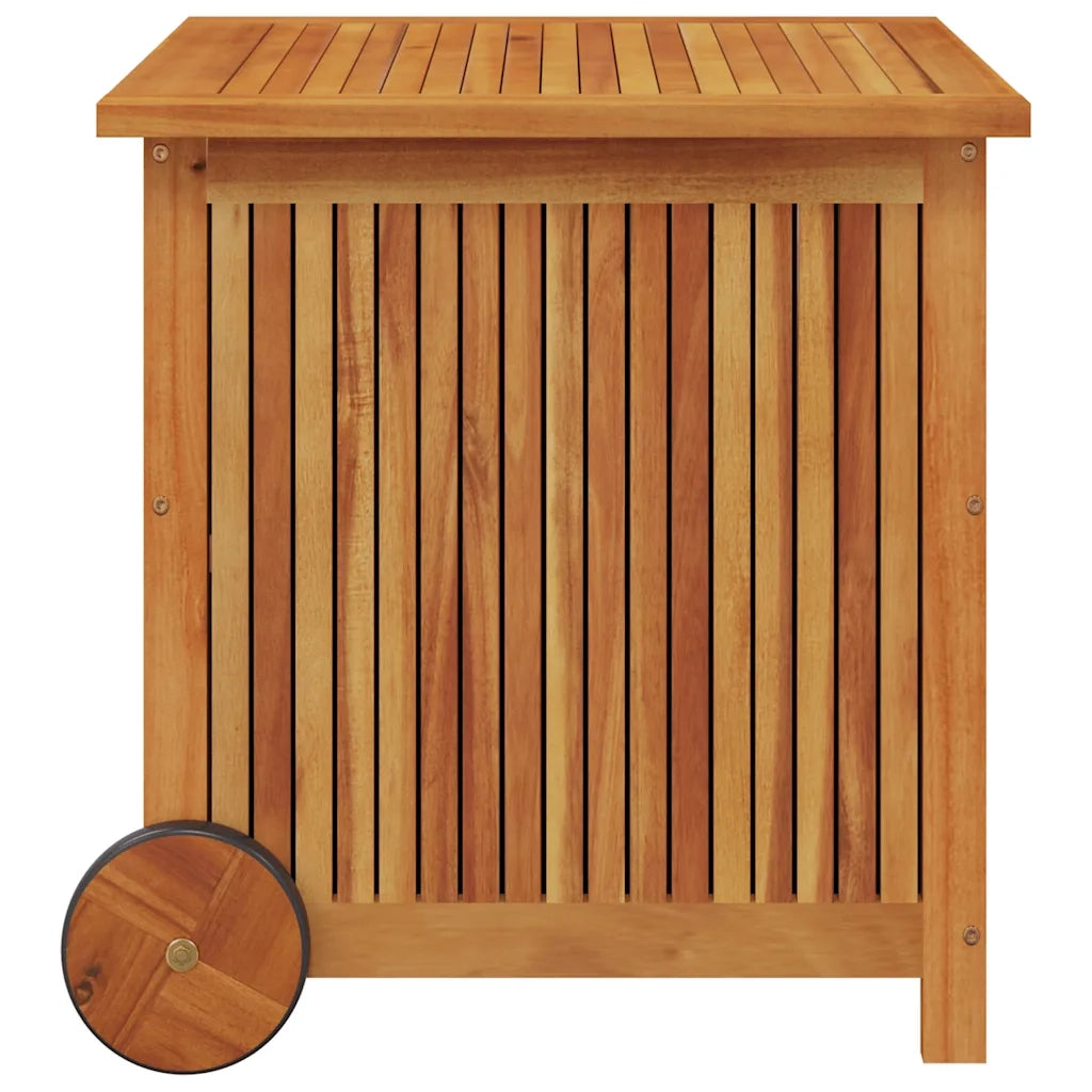 Contenitore Giardino con Ruote 60x50x58cm Legno Massello Acacia 319710