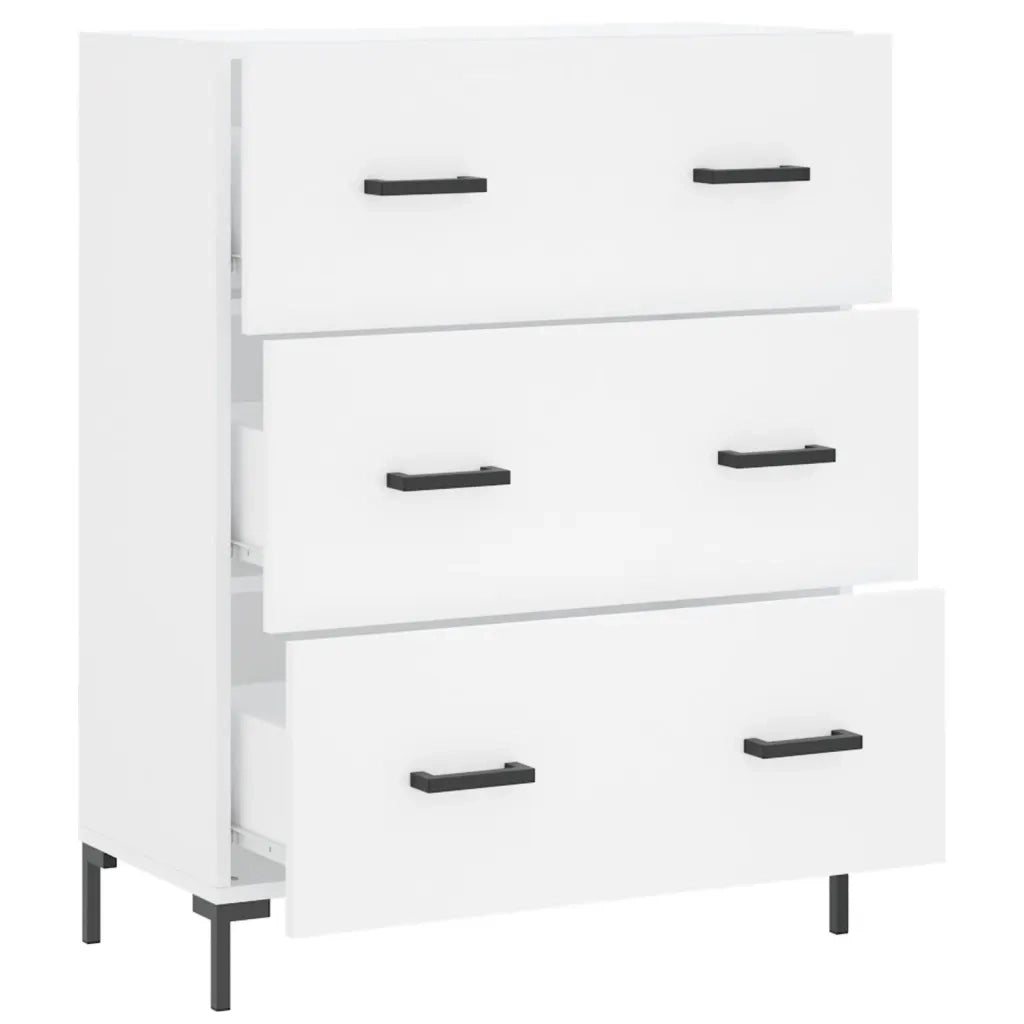 Credenza | Madia | Buffet da pranzo | Armadio da pranzo Bianca 69,5x34x90 cm in Legno Multistrato