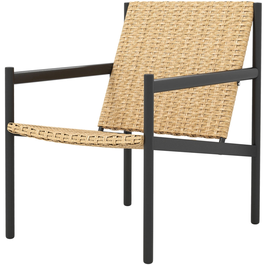 Sedia da giardino in rattan con braccioli ¨C Minimal ¨C 74x61x81 cm
