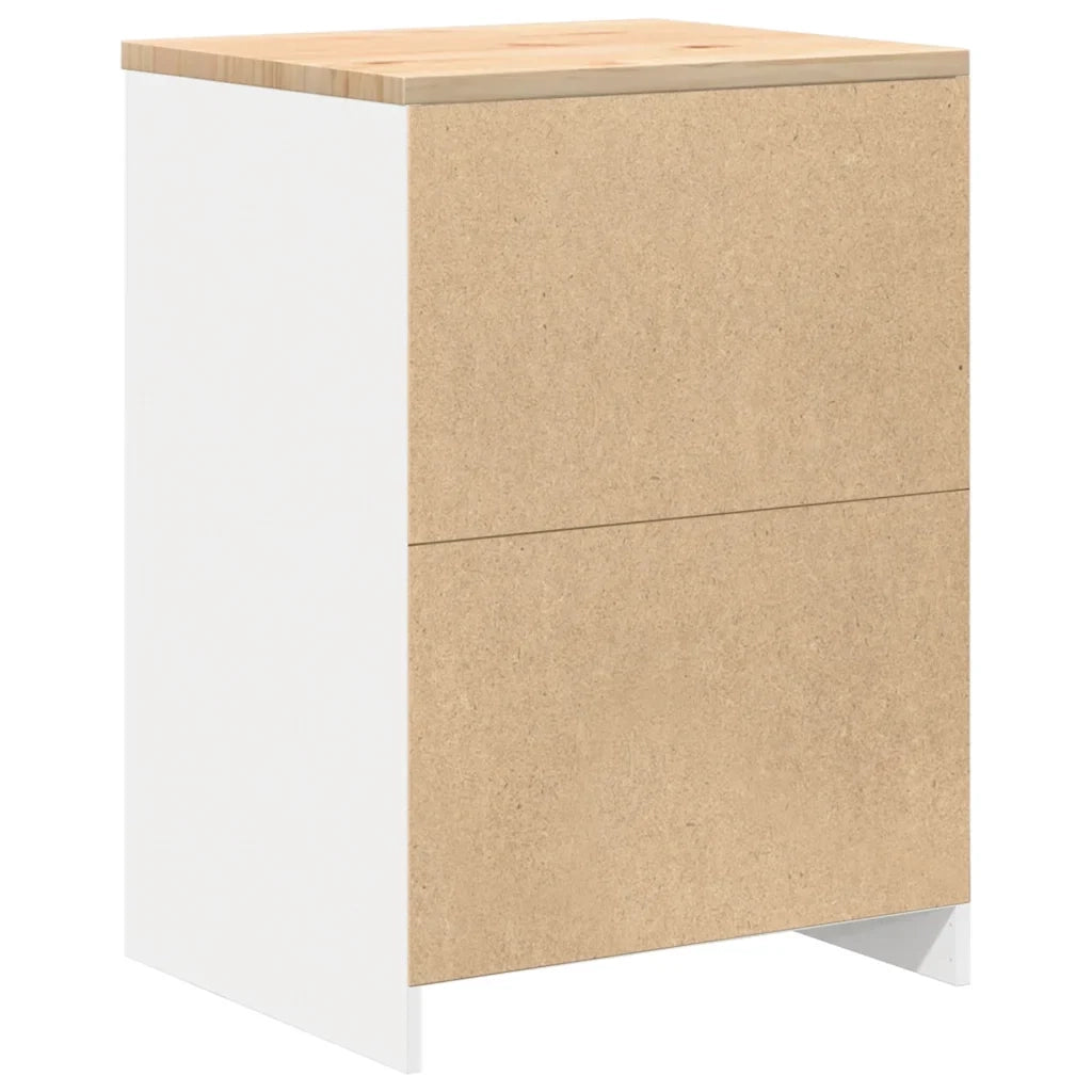 Mobile contenitore per garage 60 x 51 x 85 cm resistente piano di lavoro versatile design in legno bianco 02_0051393