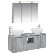 Set di Armadi da Bagno 4 pcs Sonoma grigio Legno ingegnerizzato 3406500