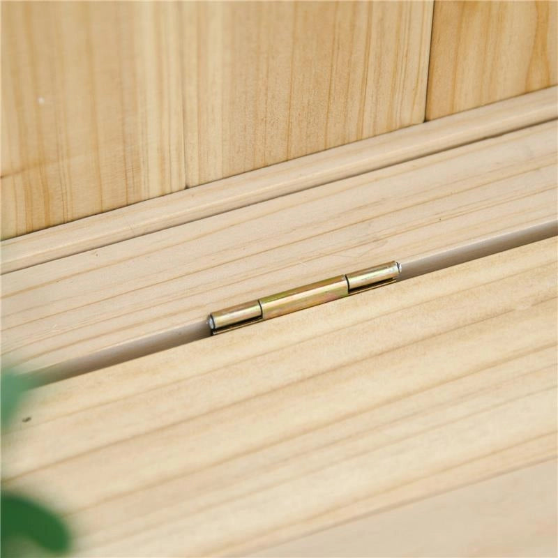 PANCHINA CONTENITORE IN LEGNO DA GIARDINO CON SCHIENALE 115X45X75 CM