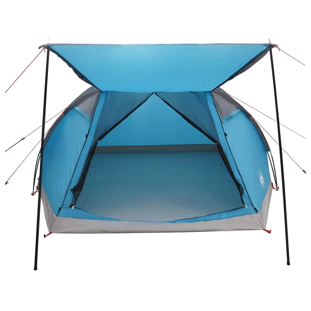 Tenda Capanna con tetto Blu 6 persone Poliestere e Acciaio 42028584