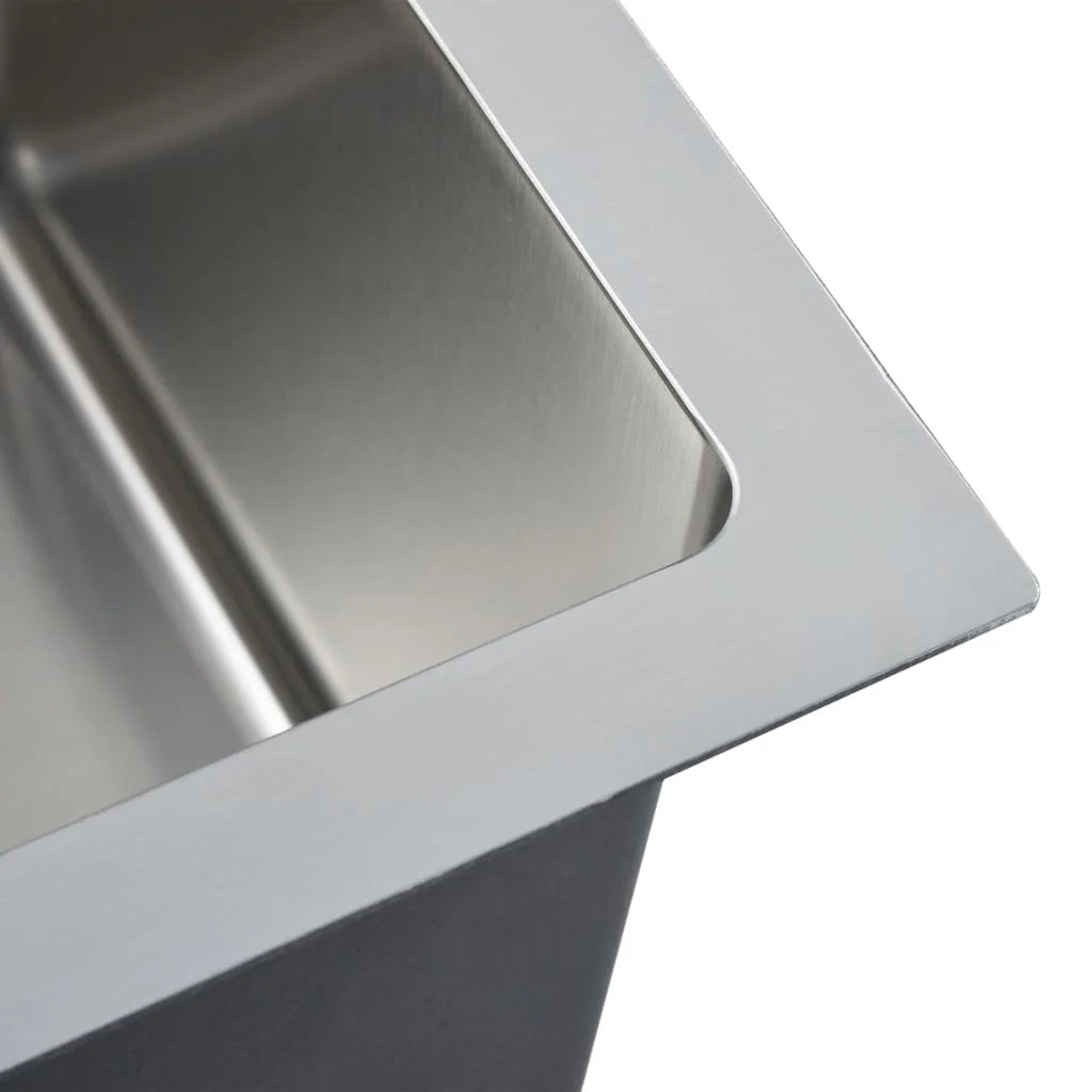 Lavello da cucina fatto a mano con filtro 44 ​​x 29 cm acciaio inox 02_0002361