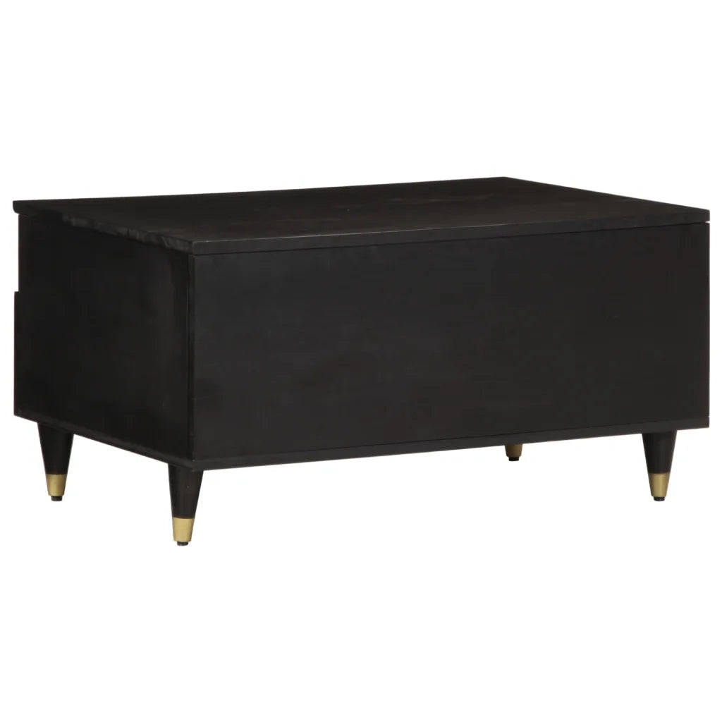 Tavolino da Salotto 80x54x40 cm in Legno Massello di Mango