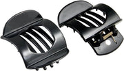 Accessori per capelli in plastica nera - Set di 2 pezzi - Clip per capelli con clip piccolo