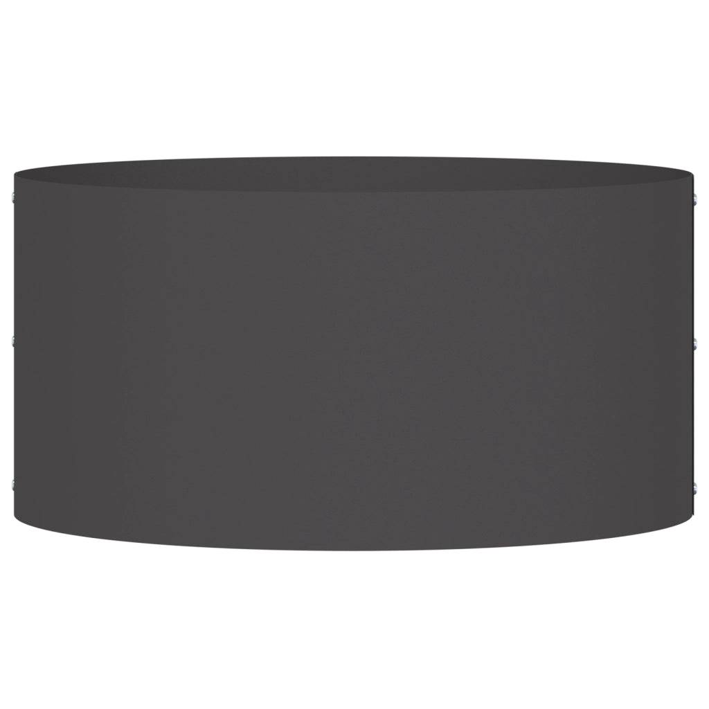 Grande Vaso in Metallo Nero Nero Metallo Grande Durevole