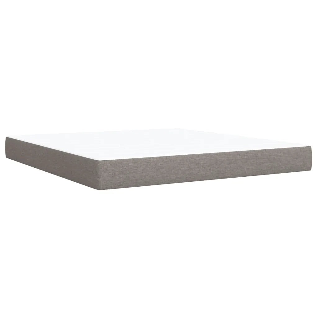 Giroletto a Molle con Materasso Tortora 180x200 cm in Tessuto 3287144