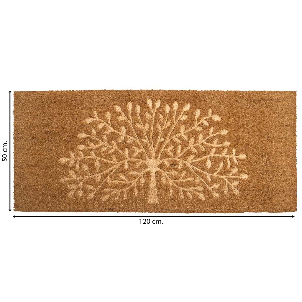 Zerbino in fibra pressata marrone 50x120