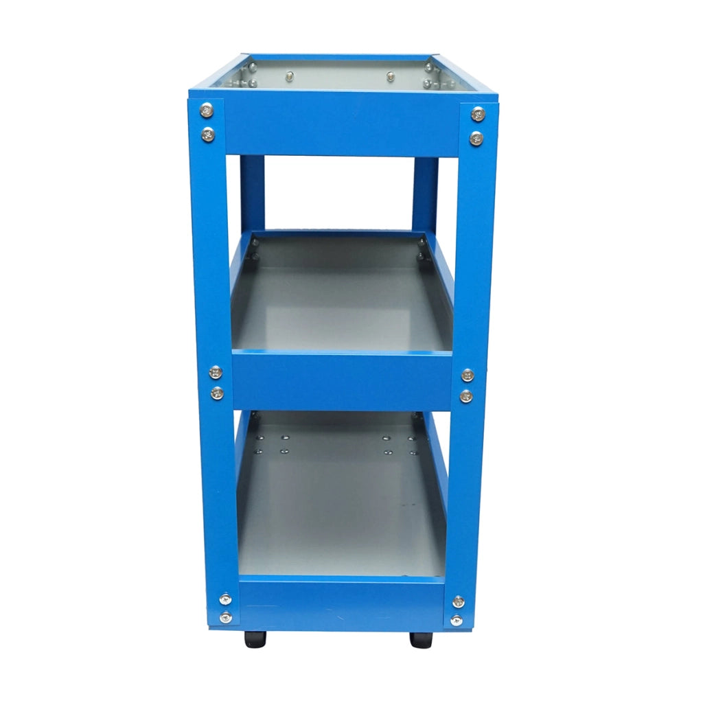 Carrello portautensili in metallo su ruote con 3 ripiani 510x260x575mm