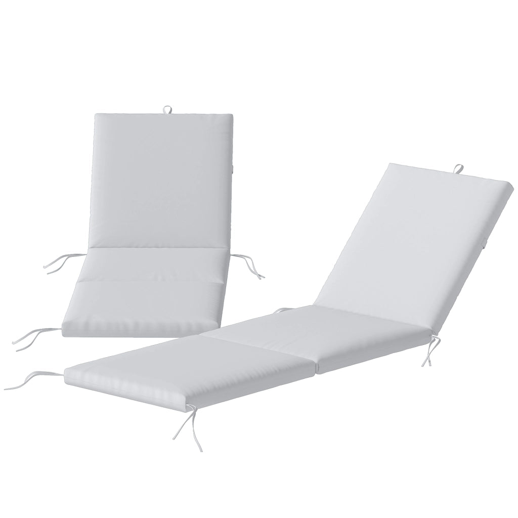 Cuscini Chaise Longue ¨C zephmum ¨C Grigio Chiaro 182x53x6cm