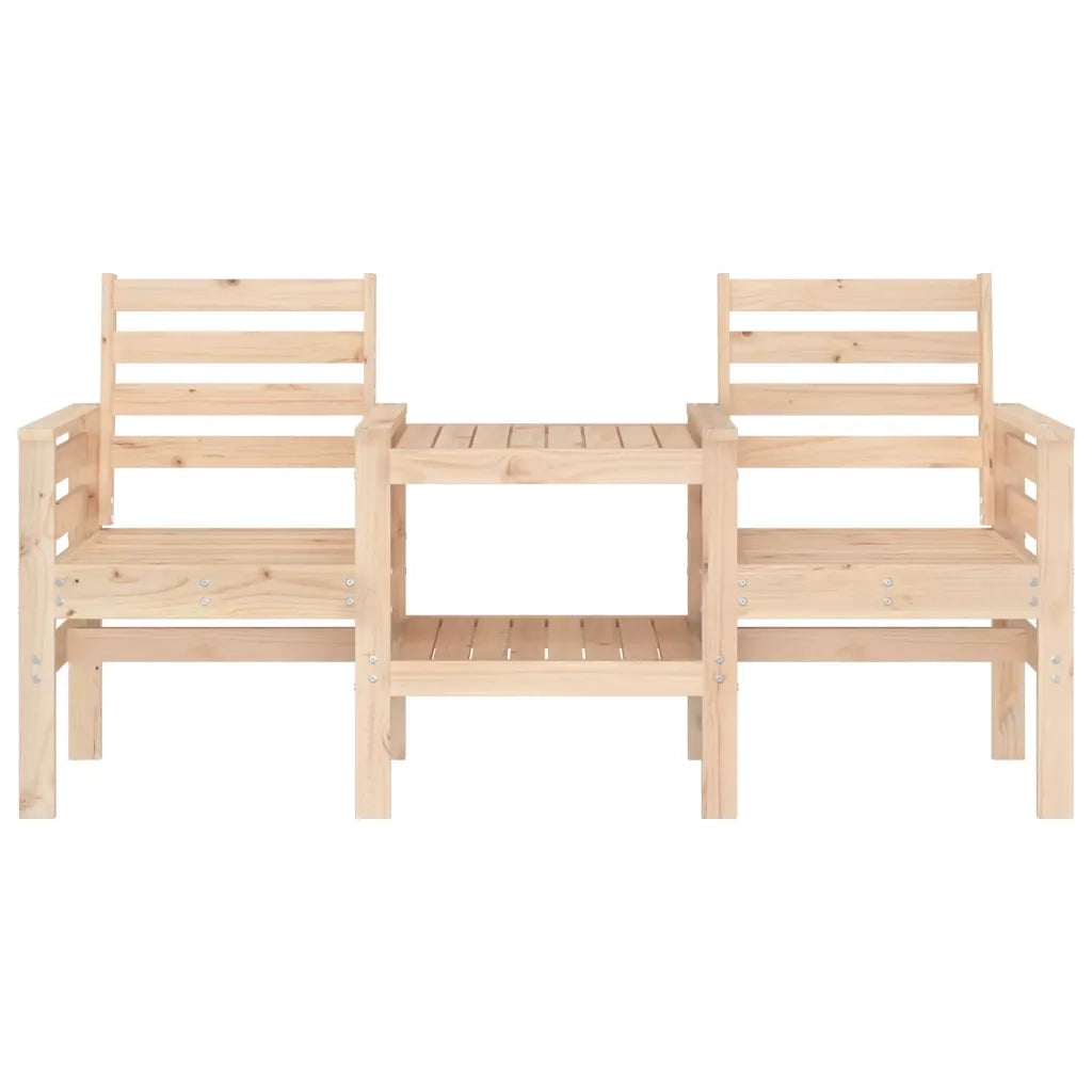 Panchina da Giardino | Panca da Giardino con Tavolino 2 Posti Legno Massello di Pino
