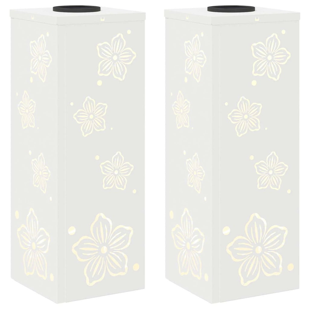 Faro LED solare per sentieri 2 pz Bianco CFW5232558