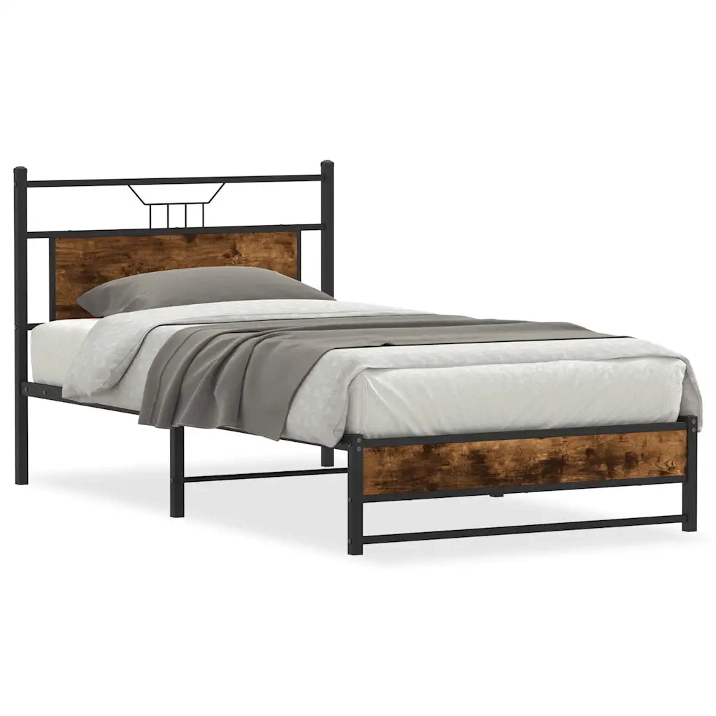 Giroletto senza Materasso Rovere Fumo 107x203 cm in Truciolato 4106904