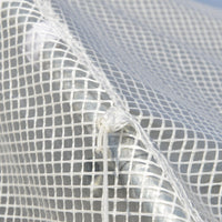 Serra per Orto da Giardino 2,95x2x2m in Acciaio e Polietilene Bianca