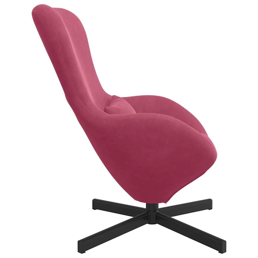 Divano Sedia-Poltrona uovo Rosso Vino 63 x 73 x 90 cm Velluto