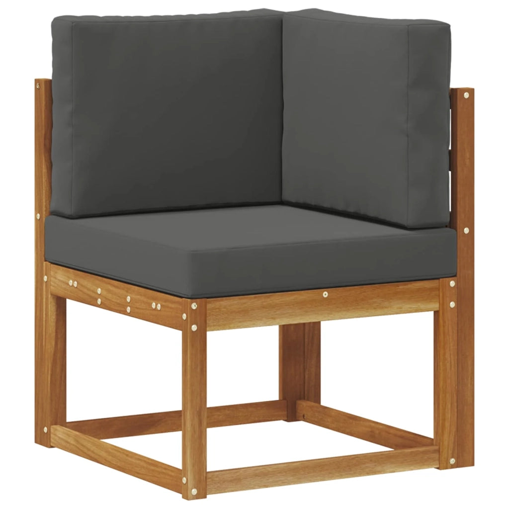 Set di divani da esterno 10 pz Naturale e Antracite 3385548