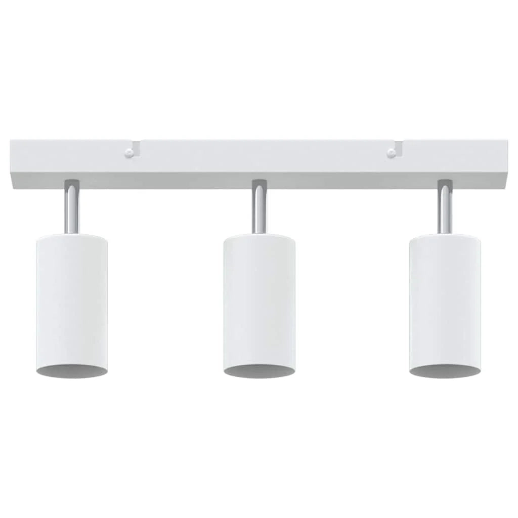 Faretto da soffitto moderno orientabile per interni 38 x 5,5 x 16,5 cm metallo bianco 02_0058306