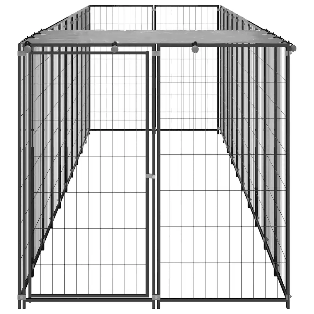 Gabbia per Cani Nera 6,05 mÂ² in Acciaio   cod mxl 52669