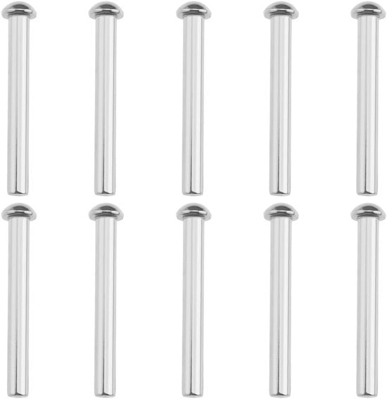Viti a tappo 10 pezzi - Rame RVS 304 - Viti a tappo sottoselezionate - Testa rotonda - Resistente alla corrosione - Lunghezza 50 mm