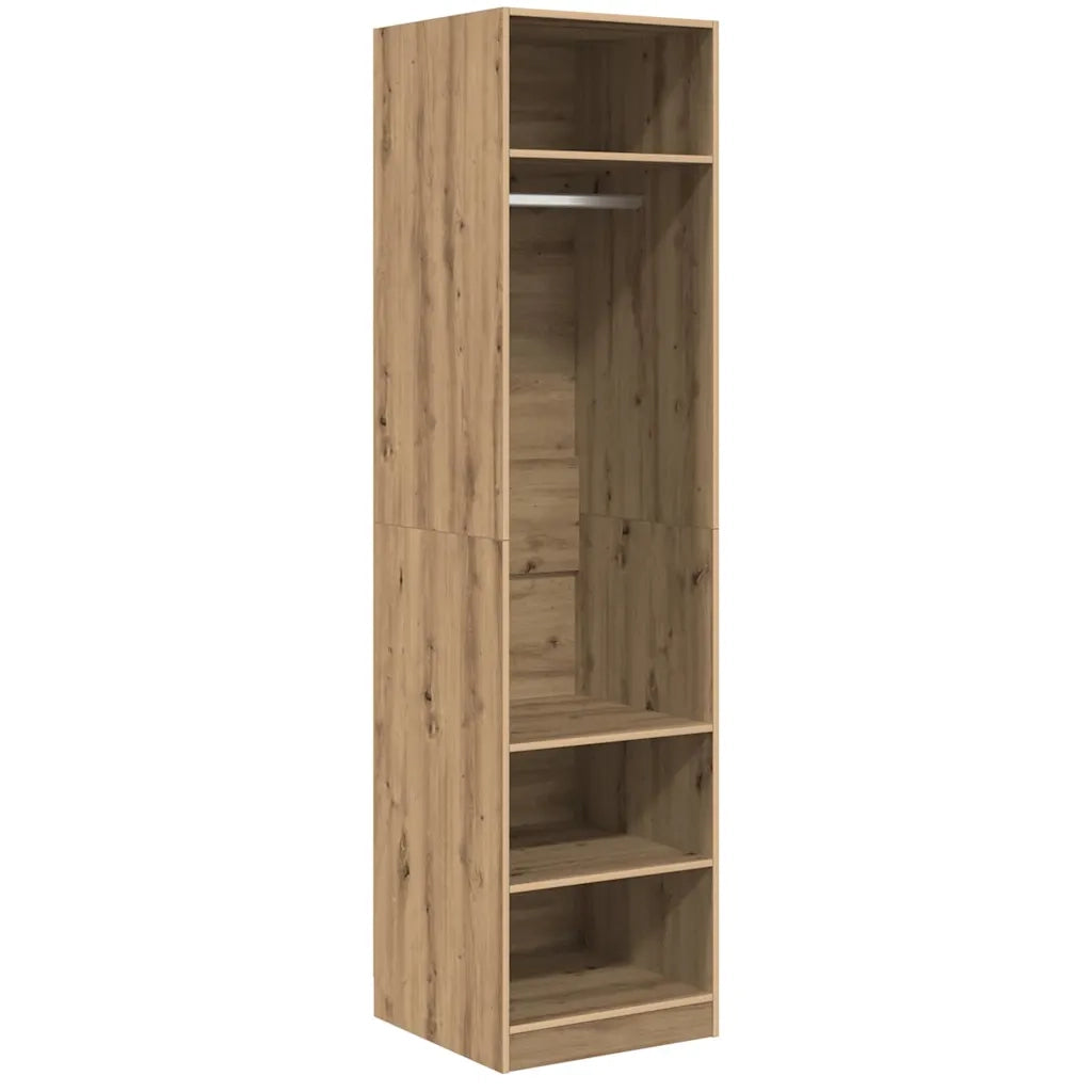 vidaXL Guardaroba con lo scaffale rovere artigianale Legno multistrato