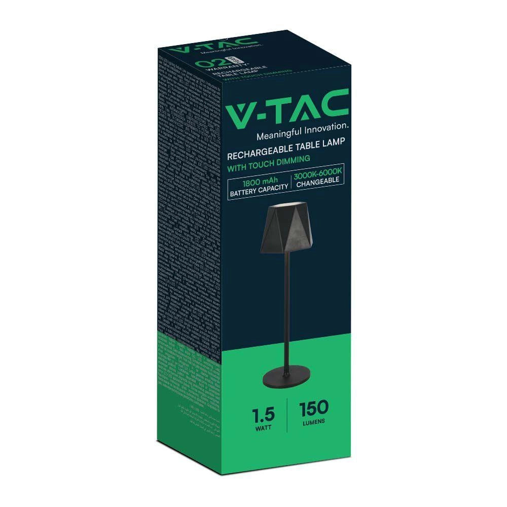 Lampada tavolo LED 4W dimmer ricaricabile USB-C V-TAC VT-10330