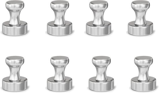 Set di 8 Magnetodi Neodymium 16 mm x 20 mm per Tavolo Magnetico Frigorifero Tavola Bianca Scuola Casa Ufficio Cucina