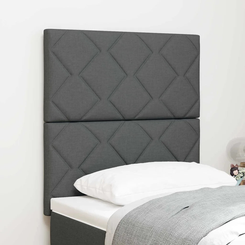 Testiera Grigio scuro 80 cm Tessuto 3337874