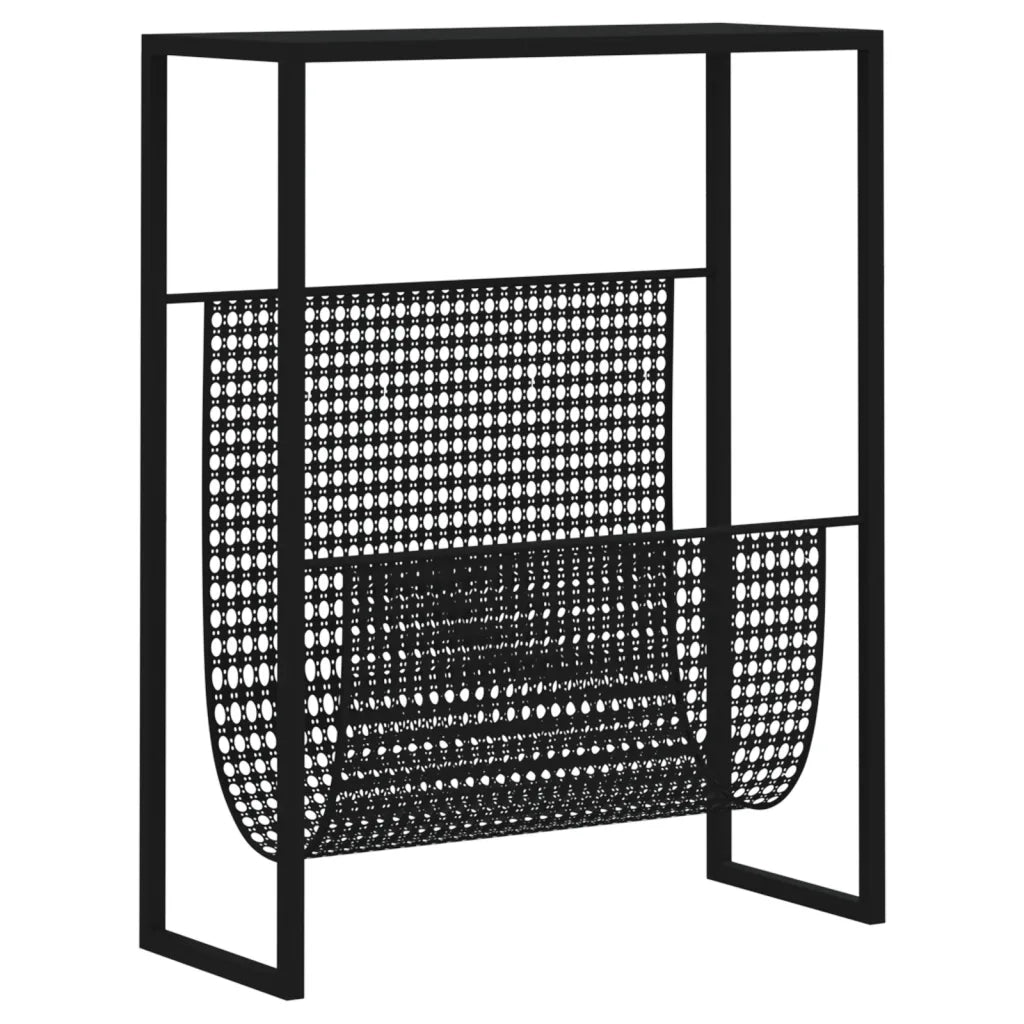 Portariviste Nero 35x15x45 cm in Acciaio CFW7764102