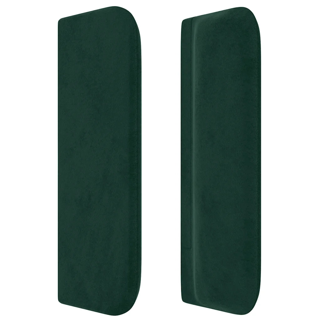 Testiera ad Orecchio Verde Scuro 83x16x78/88 cm in Velluto
