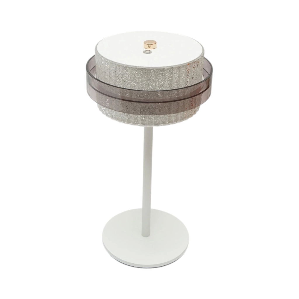 Lampada da tavolo touch LED bianca 3W, batteria 3,7V/1800mAh, ricaricabile tramite USB 5V/2A IP20