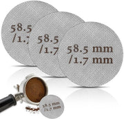 Set di 3 Filtro di Caffè Riciclabile in Acciaio Inossidabile per Espresso