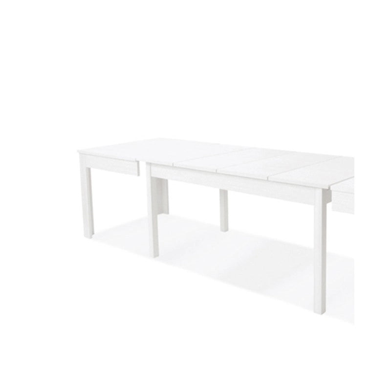 Tavolo allungabile in legno nobilitato bianco frassinato 160-320x90 cm