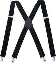 Cintura per Uomo, Cinturone elastico adattabile, Cinturone a X per uomo, Moda adulto 4 clip cinturone - nero