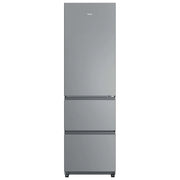 Haier HTR3518ENMX Frigorifero Combinato Libera Installazione Acciaio Inox