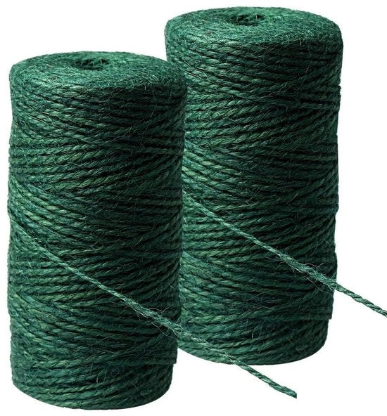 Tessuto di juta per giardinaggio 200 m - corda per piante - cordino per decorazioni - materiale ecocompatibile - resistente alla corrosione - bassa attrito