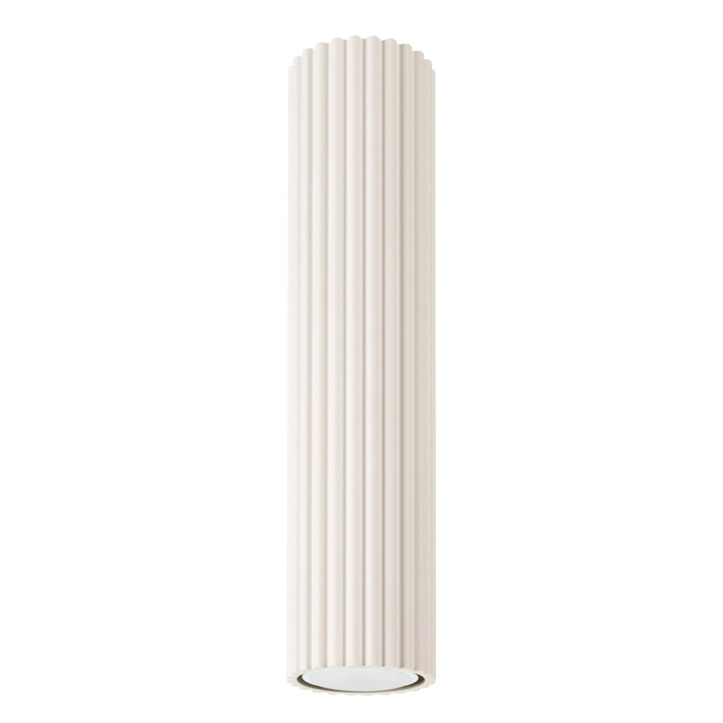 Spot soffitto tubo rigato beige 30cm GU10 Pure Lume