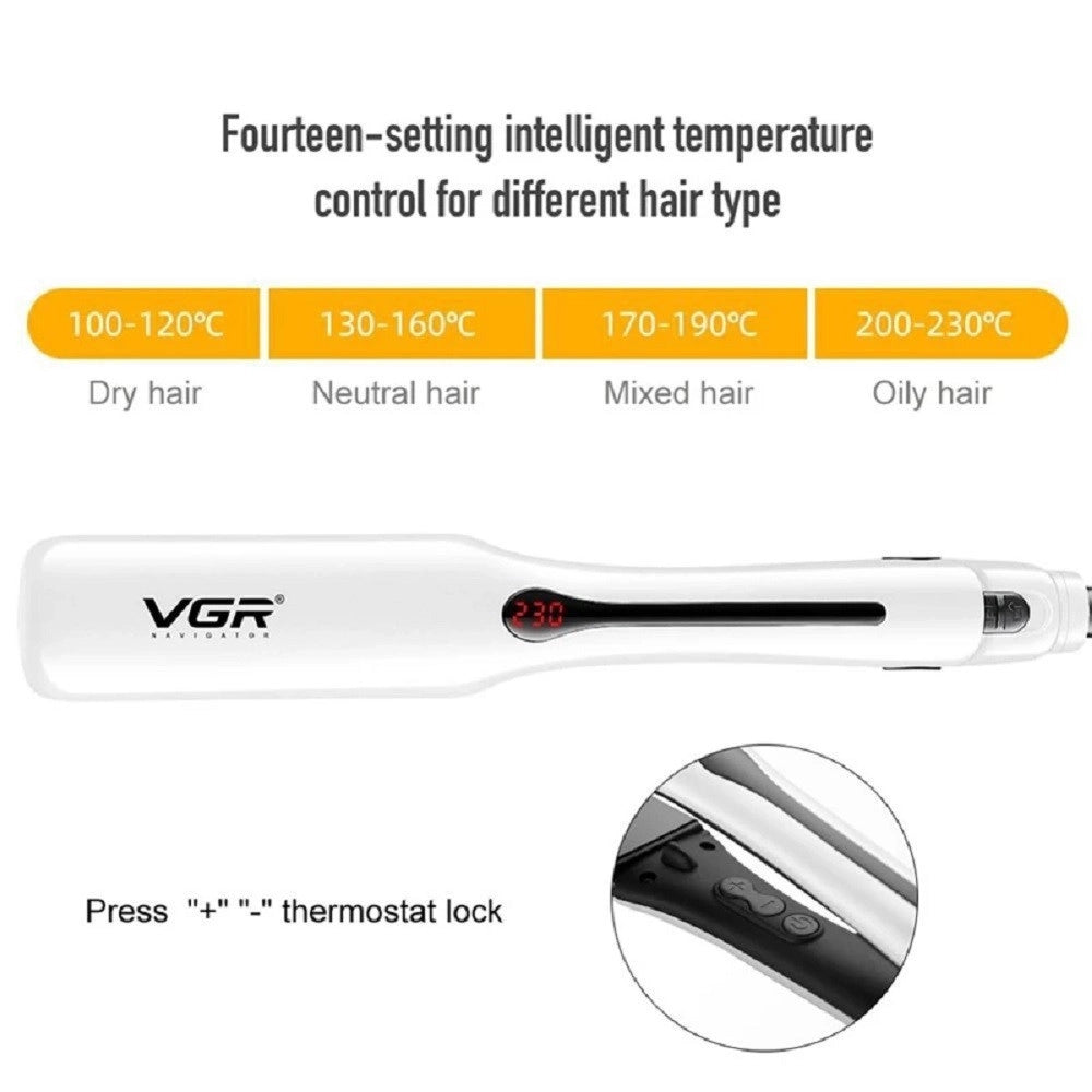 Trade Shop - Piastra Per Capelli Lisciante Professionale Temperatura Regolabile 50w Vgr V-556 -