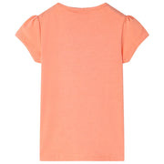 Maglietta da Bambina Arancione Neon 116 10721