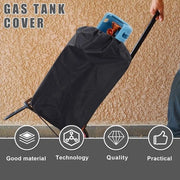 Cappotto di protezione per bottiglie gas con tessuto Oxford, protezione UV, resistente al fuoco - Nero