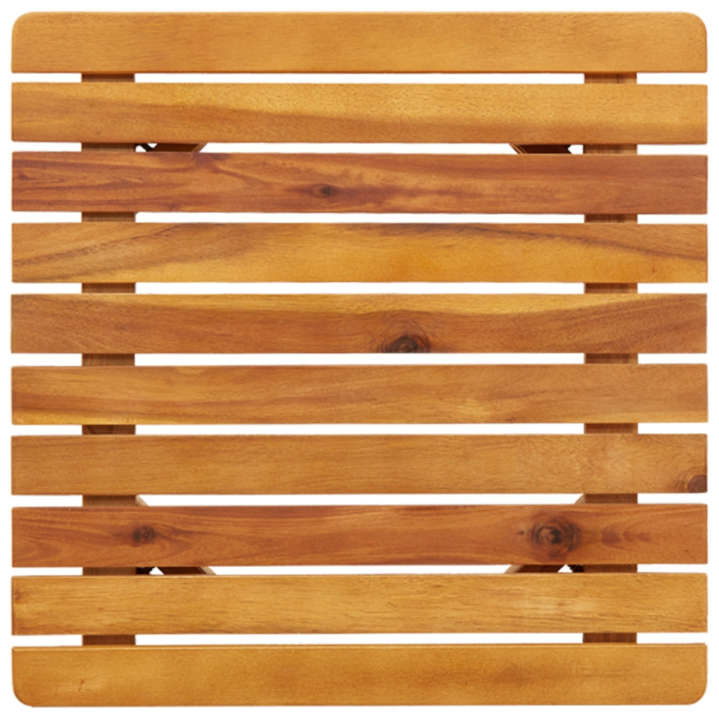 Tavolino 45x45x40 cm in legno massello di acacia