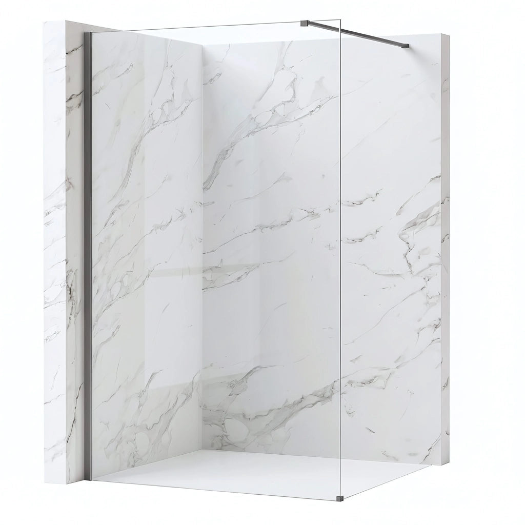 Parete Doccia Rea Flexi Transparent / Titan 100