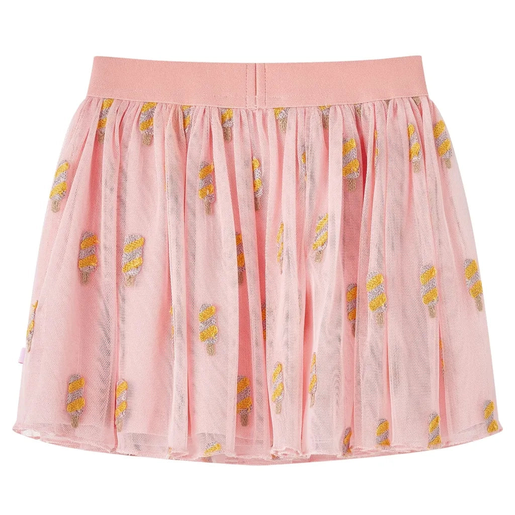 Gonna da Bambina con Tulle Rosa Chiaro 128 CFW8756512